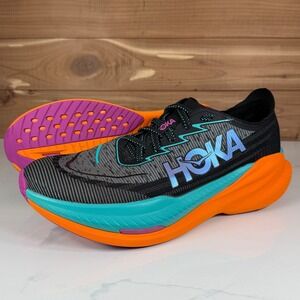Hoka Mach X 2 Mens 11.5 Running Shoes Black Cyber Quartz 1155119 BCQ Sneakers